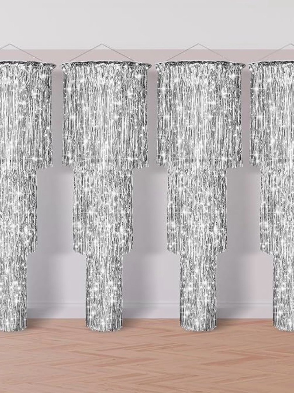 Tatuo 3 Tier Metallic Tinsel Chandelier
Shimmering Fringe Backdrop